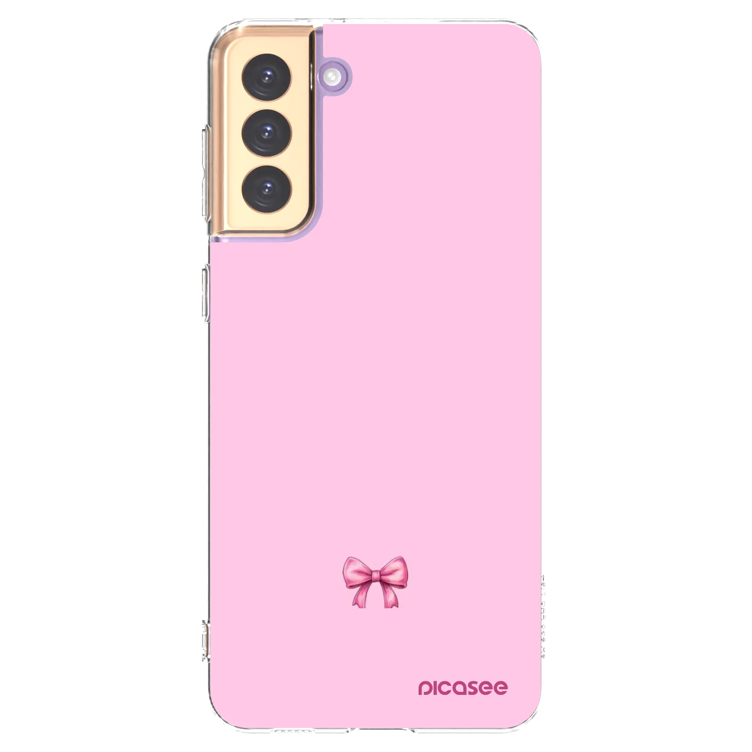 Picasee átlátszó szilikon tok az alábbi mobiltelefonokra Samsung Galaxy S21+ 5G G996F - Blush bow