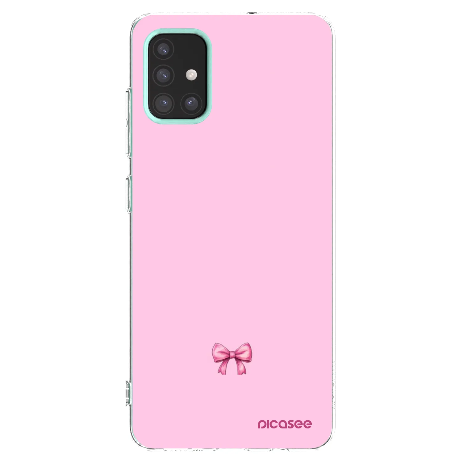 Picasee átlátszó szilikon tok az alábbi mobiltelefonokra Samsung Galaxy M31s - Blush bow