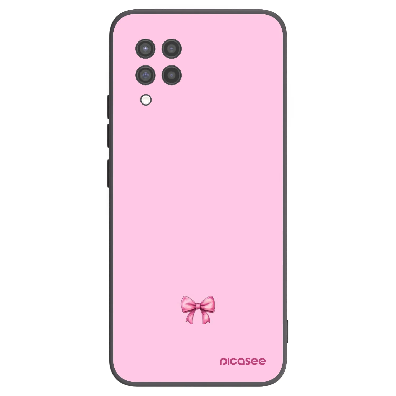 Picasee fekete szilikon tok az alábbi mobiltelefonokra Samsung Galaxy A42 A426B - Blush bow
