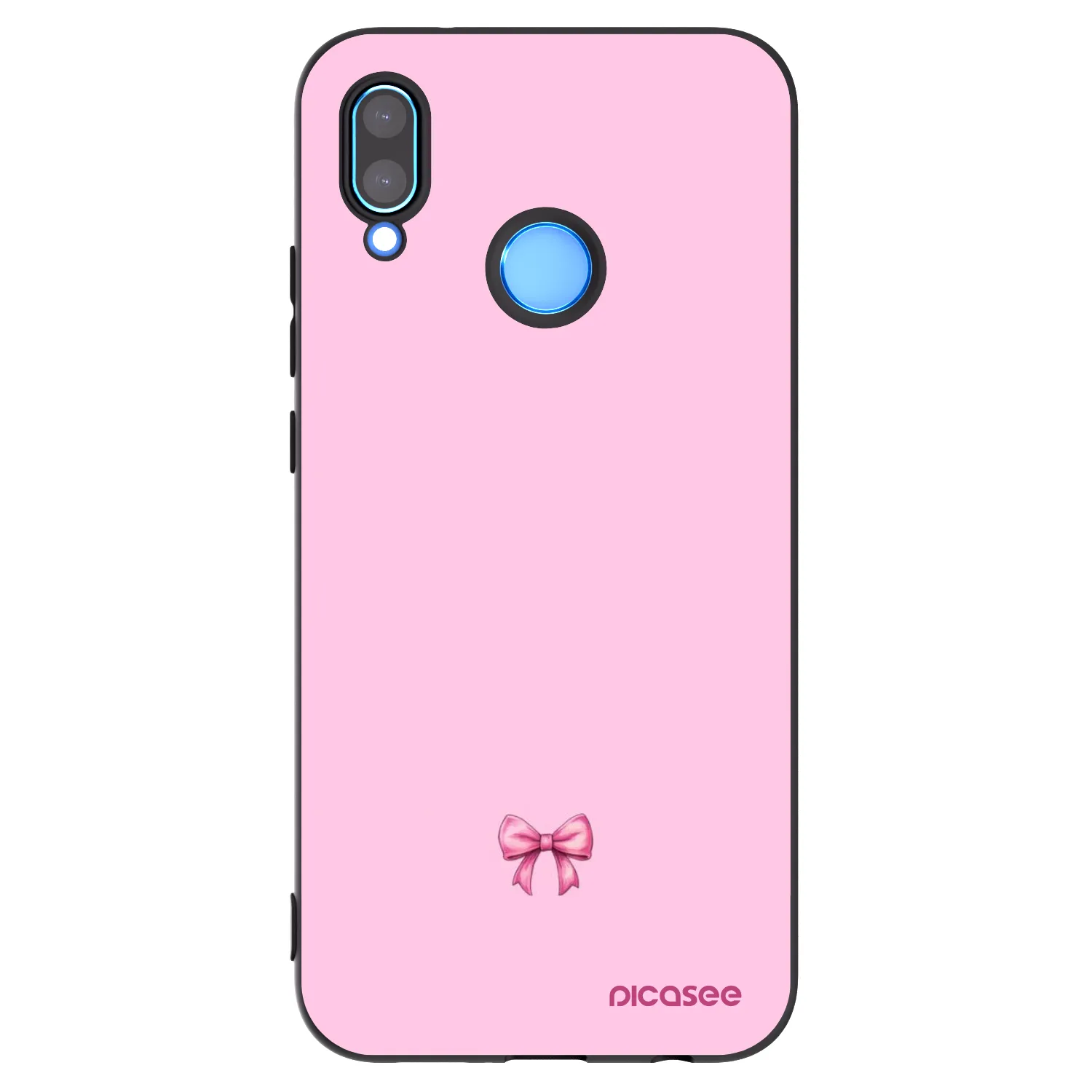 Picasee fekete szilikon tok az alábbi mobiltelefonokra Huawei P20 Lite - Blush bow