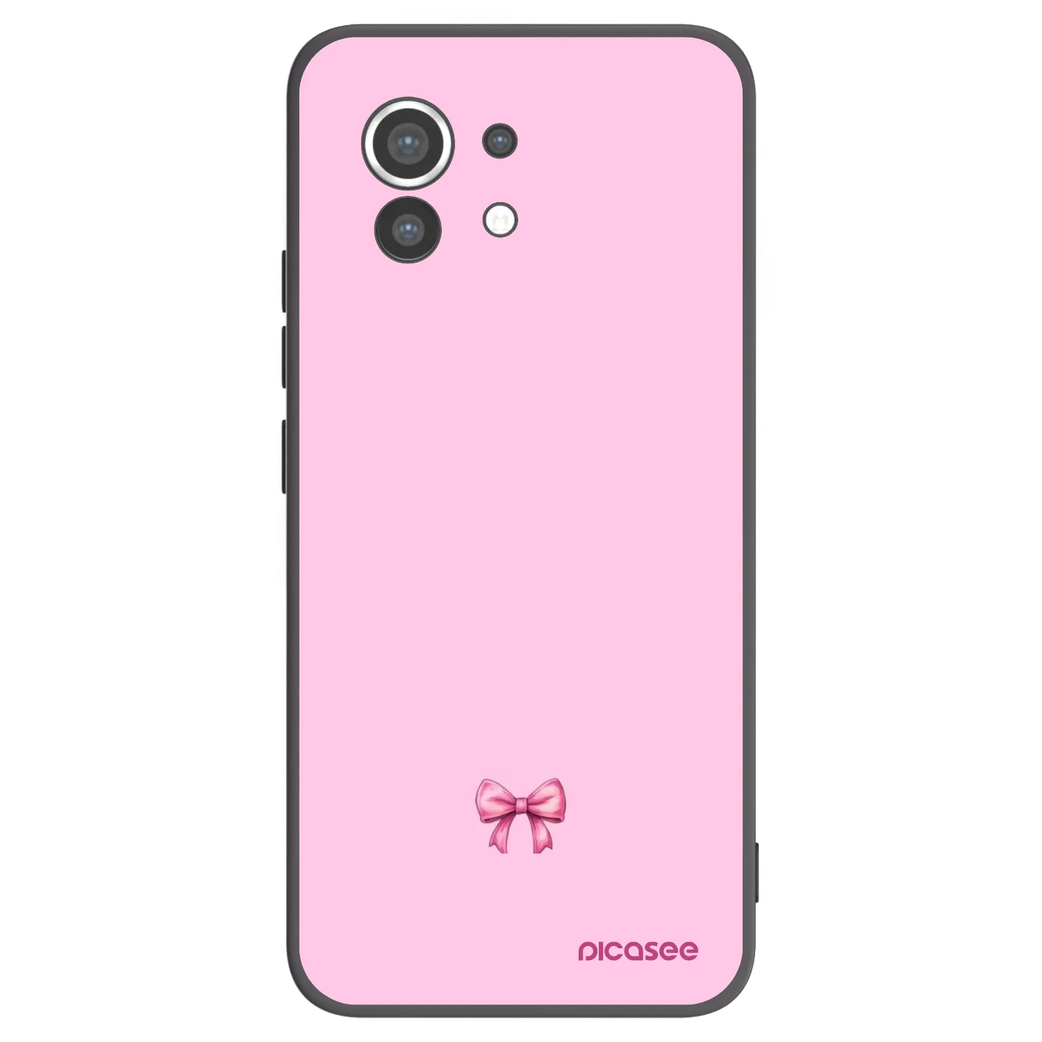 Picasee fekete szilikon tok az alábbi mobiltelefonokra Xiaomi Mi 11 - Blush bow