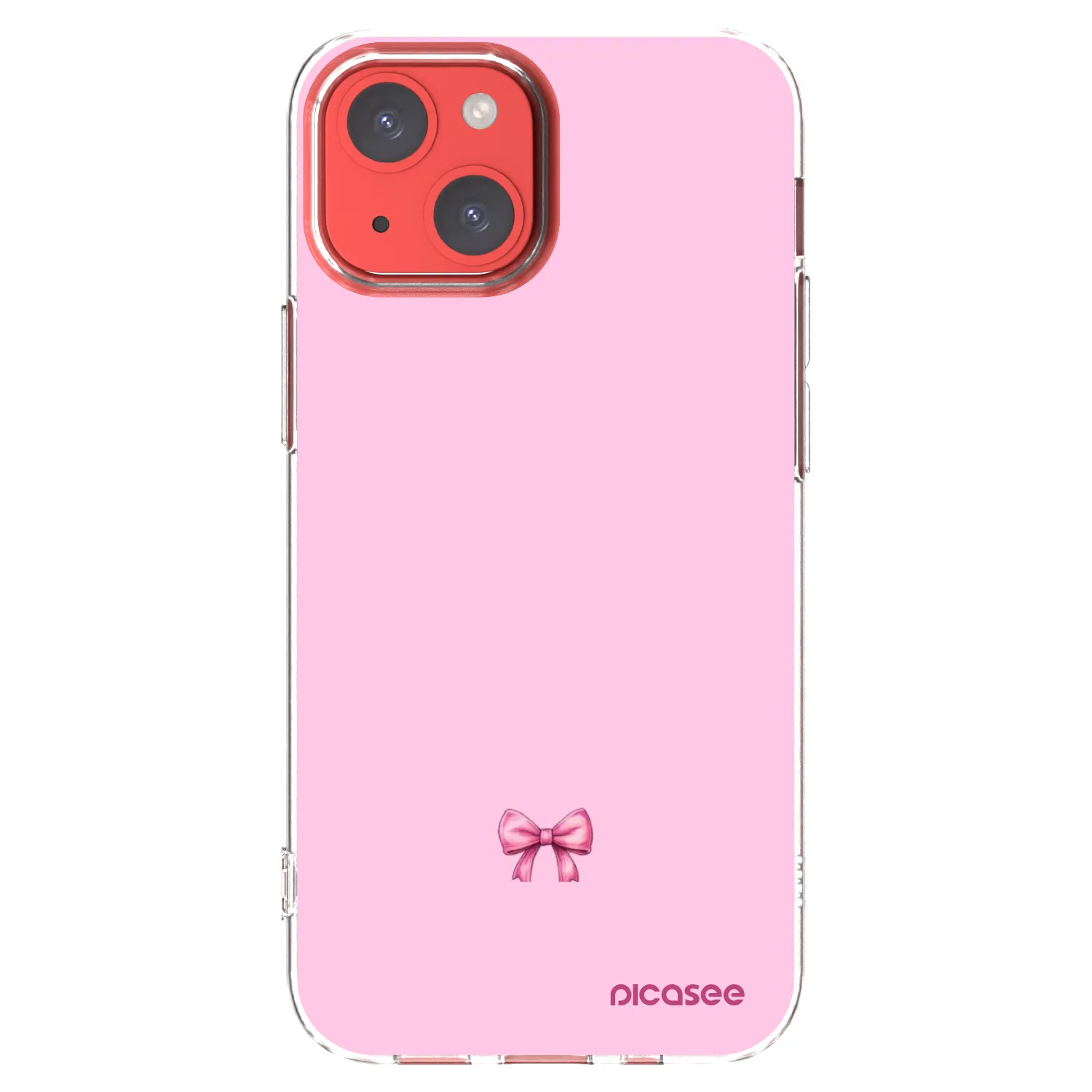 Picasee átlátszó szilikon tok az alábbi mobiltelefonokra Apple iPhone 13 mini - Blush bow