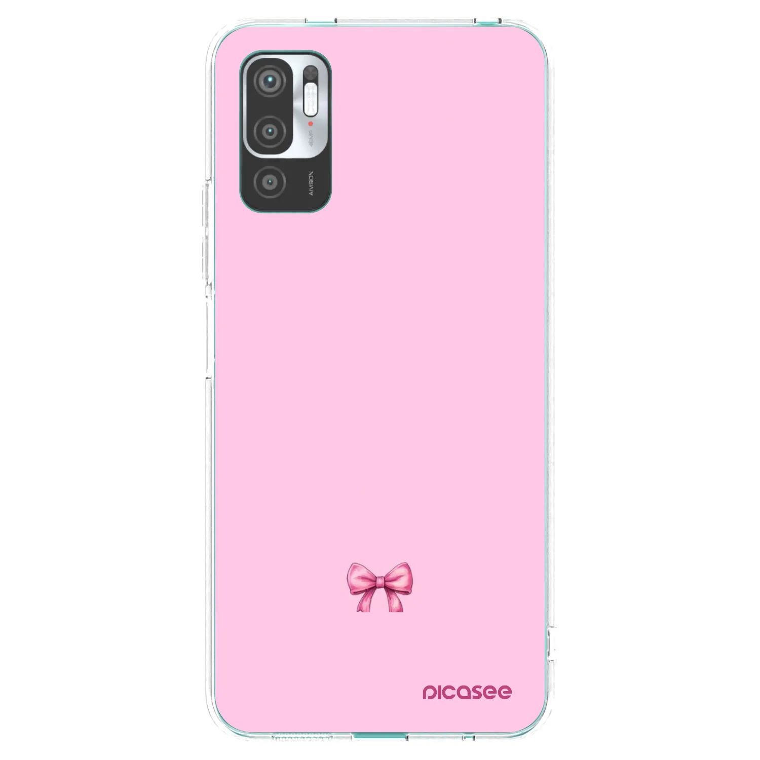 Picasee átlátszó szilikon tok az alábbi mobiltelefonokra Xiaomi Redmi Note 10 5G - Blush bow