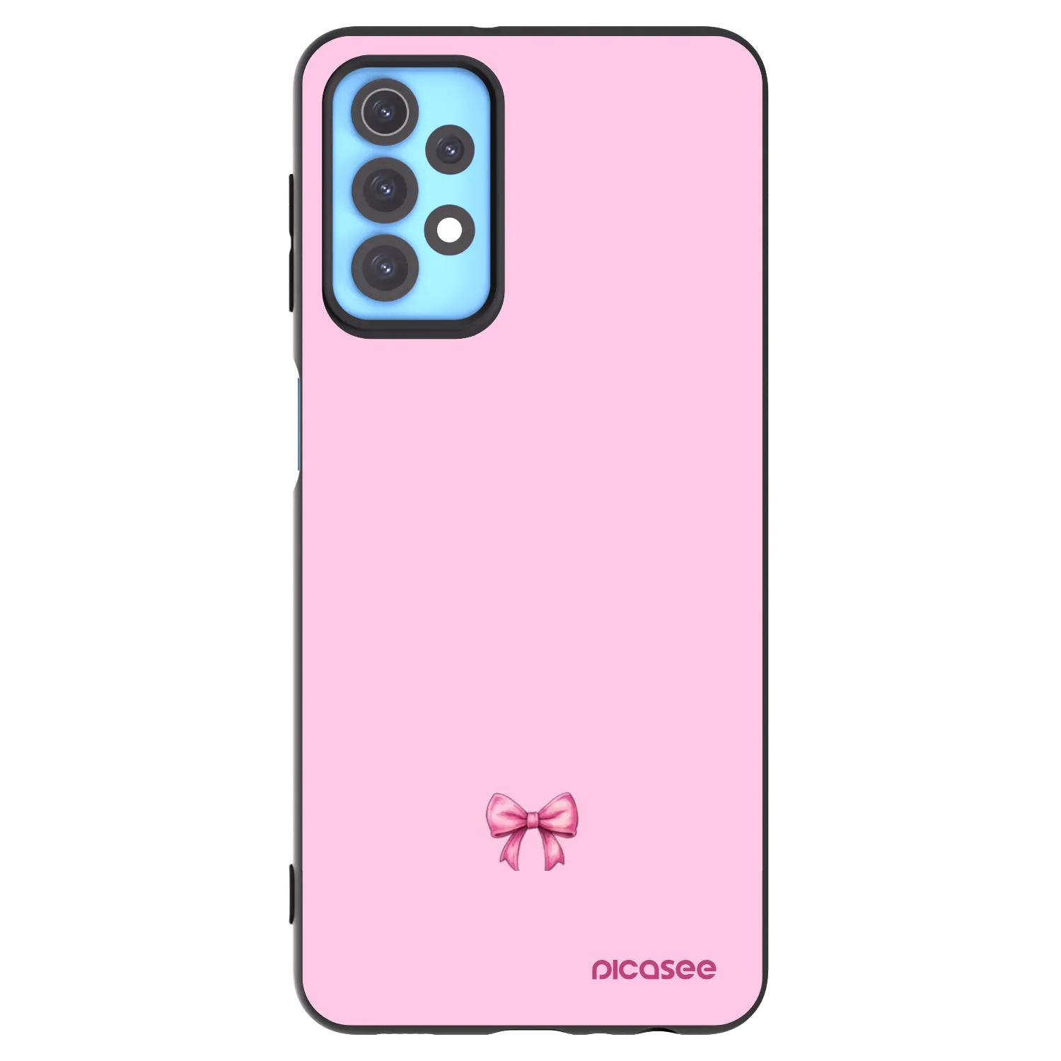 Picasee fekete szilikon tok az alábbi mobiltelefonokra Samsung Galaxy A32 4G SM-A325F - Blush bow