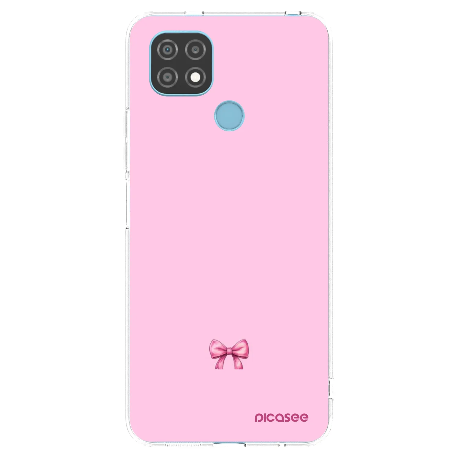Picasee átlátszó szilikon tok az alábbi mobiltelefonokra Realme C21 - Blush bow