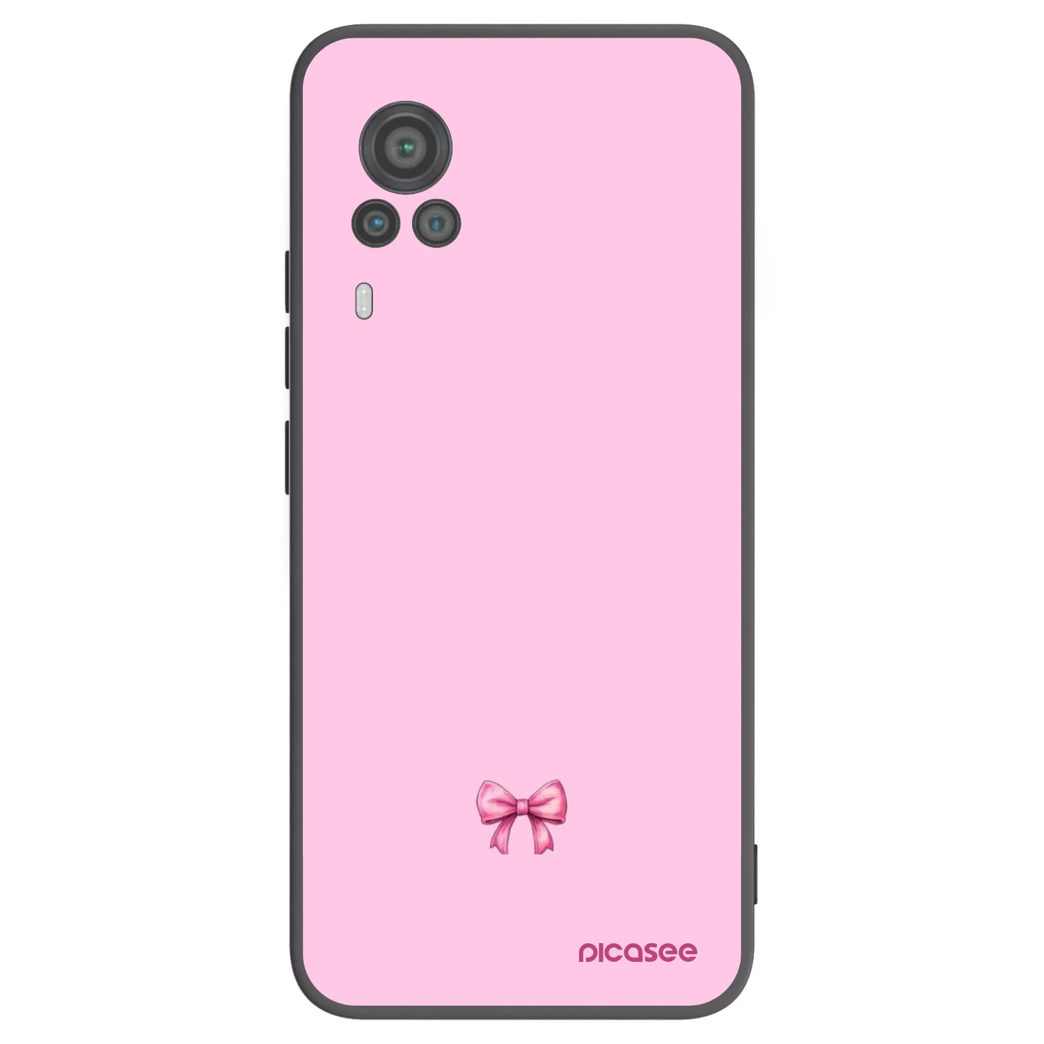 Picasee fekete szilikon tok az alábbi mobiltelefonokra Vivo X60 Pro 5G - Blush bow