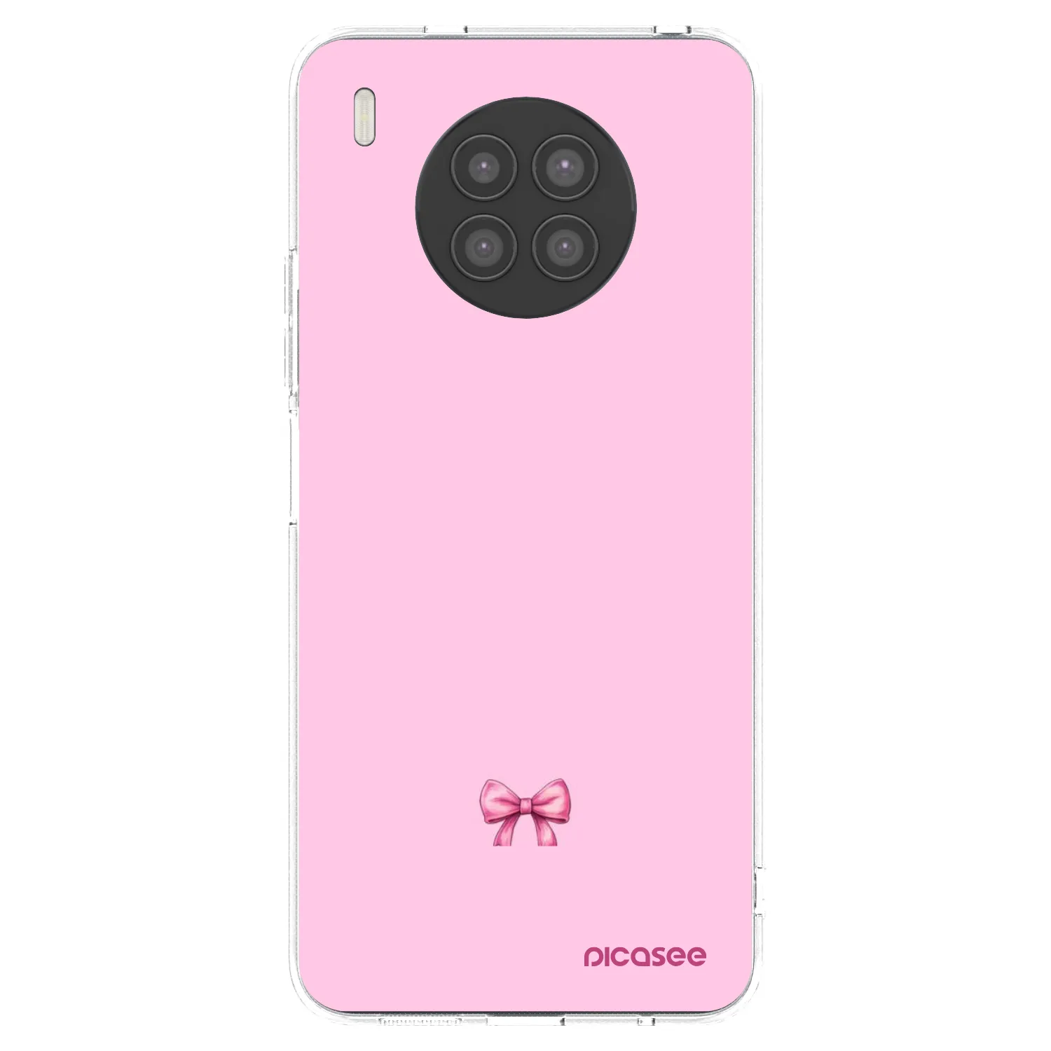 Picasee átlátszó szilikon tok az alábbi mobiltelefonokra Huawei Nova 8i - Blush bow