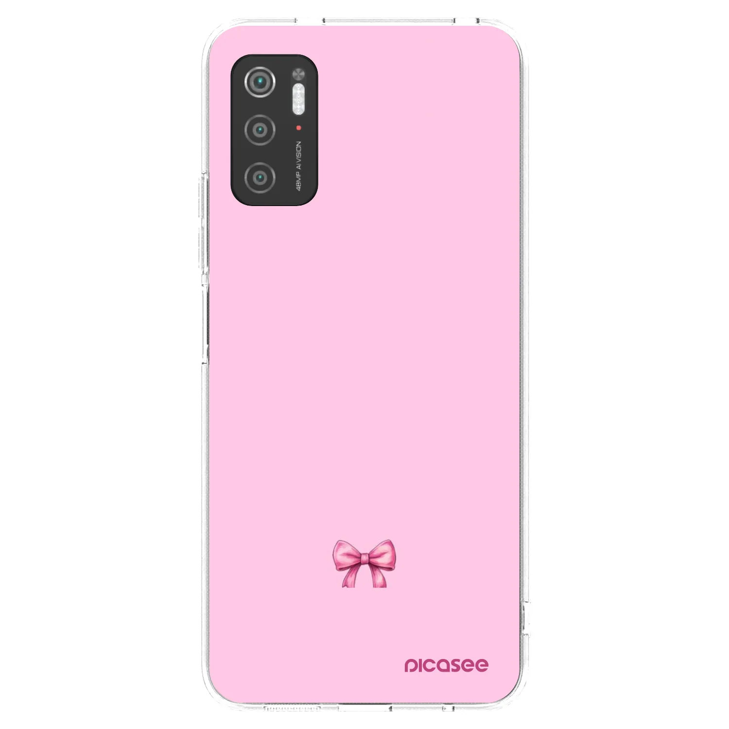 Picasee átlátszó szilikon tok az alábbi mobiltelefonokra Xiaomi Poco M3 Pro 5G - Blush bow
