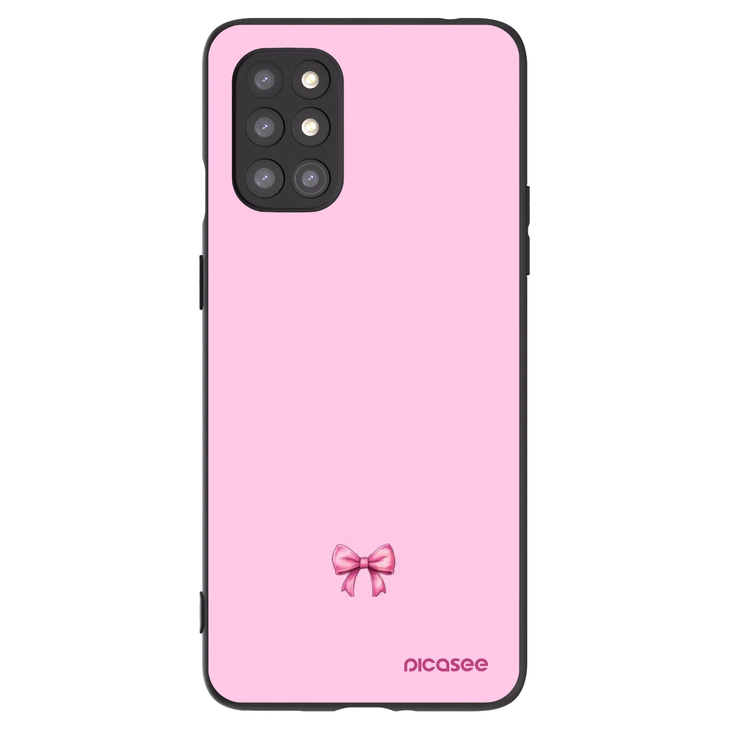 Picasee fekete szilikon tok az alábbi mobiltelefonokra OnePlus 8T - Blush bow