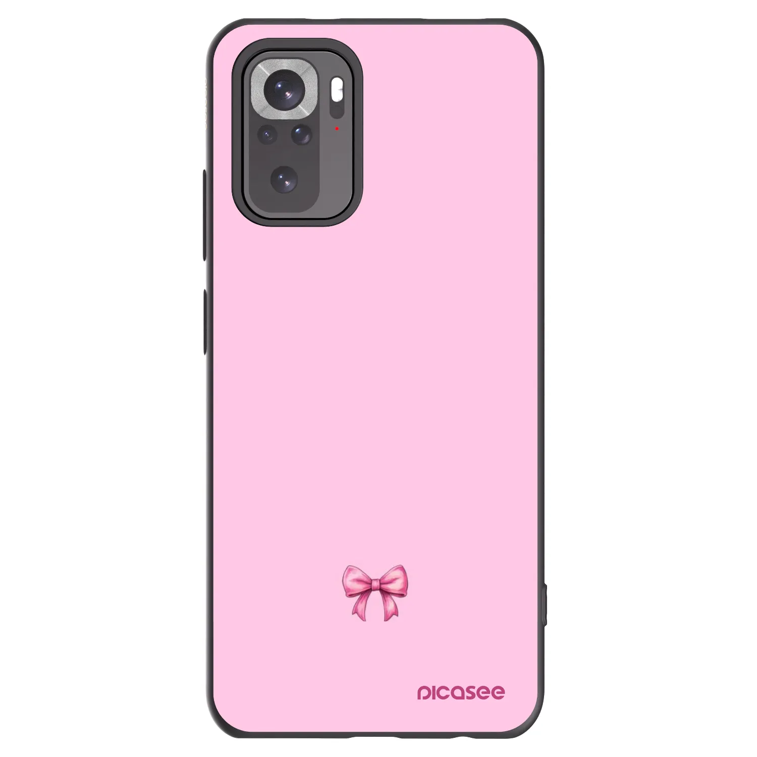 Picasee fekete szilikon tok az alábbi mobiltelefonokra Xiaomi Redmi Note 11S 4G - Blush bow