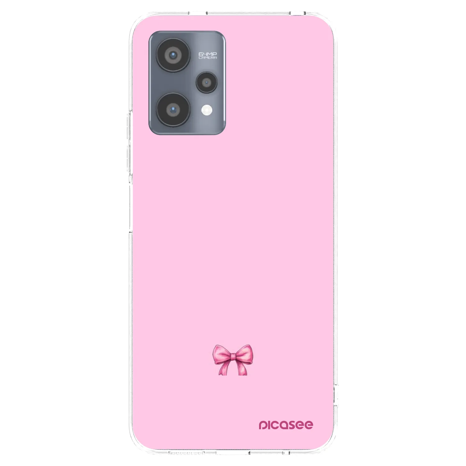 Picasee átlátszó szilikon tok az alábbi mobiltelefonokra Realme 9 Pro 5G - Blush bow