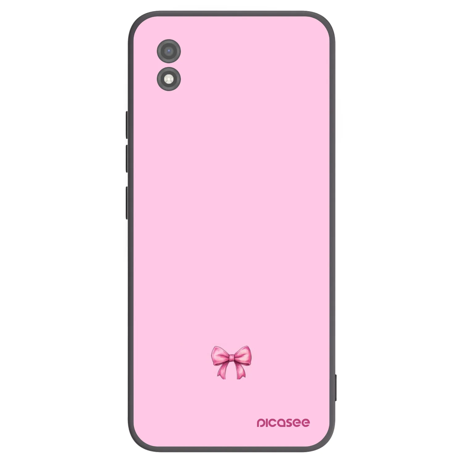 Picasee fekete szilikon tok az alábbi mobiltelefonokra Realme C11 (2021) - Blush bow