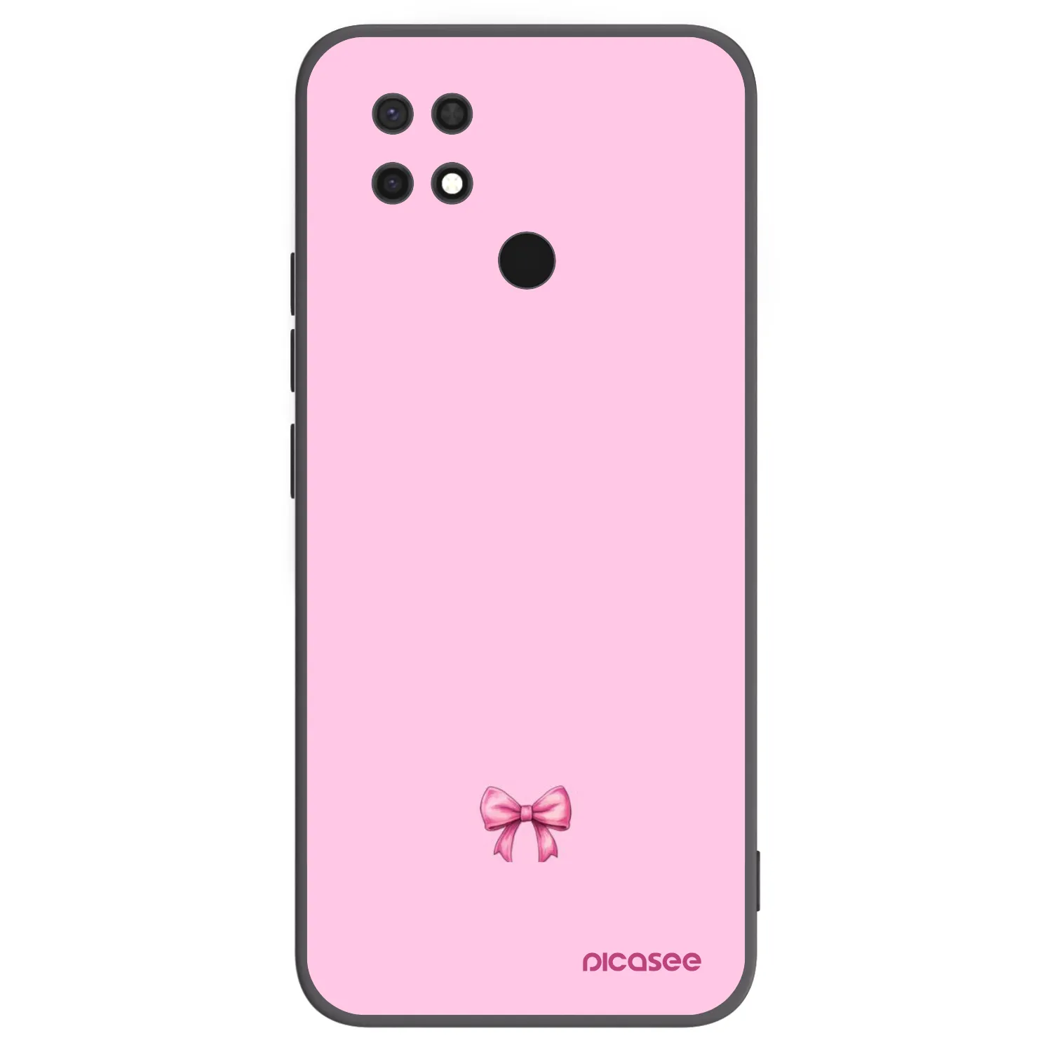 Picasee fekete szilikon tok az alábbi mobiltelefonokra Xiaomi Redmi 10C - Blush bow