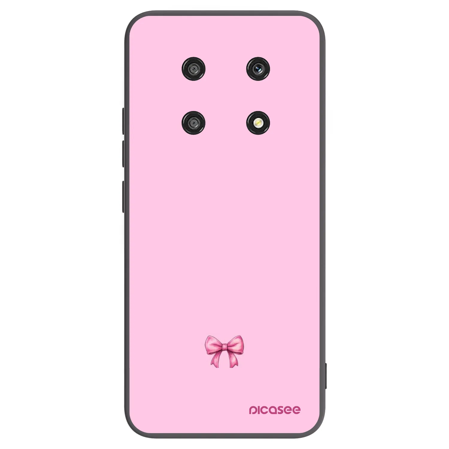Picasee fekete szilikon tok az alábbi mobiltelefonokra Honor Magic4 Lite 5G - Blush bow