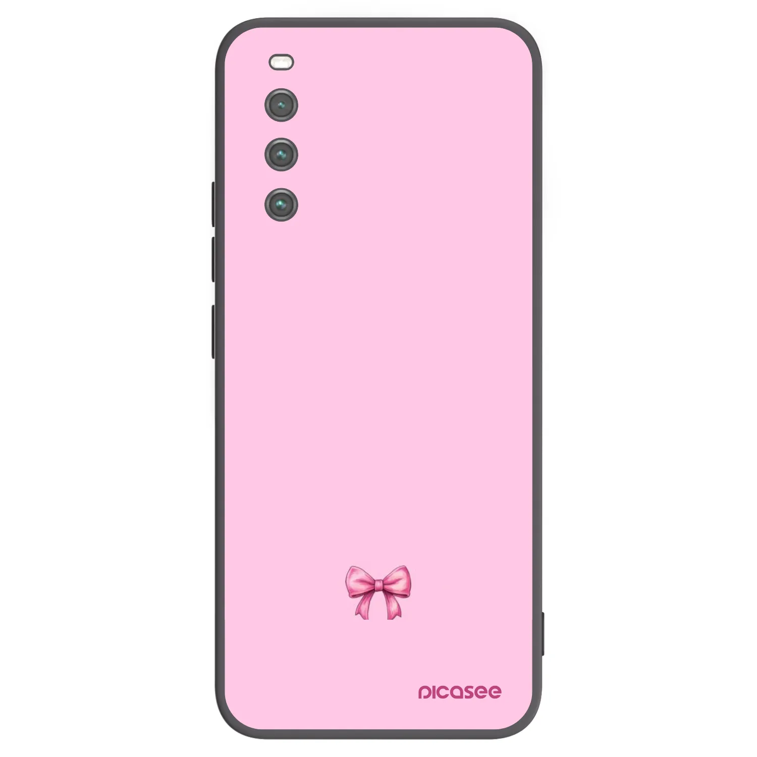 Picasee fekete szilikon tok az alábbi mobiltelefonokra Sony Xperia 10 IV 5G - Blush bow