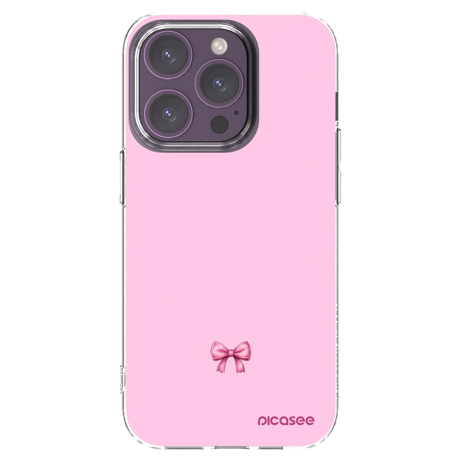 Picasee átlátszó szilikon tok az alábbi mobiltelefonokra Apple iPhone 14 Pro - Blush bow
