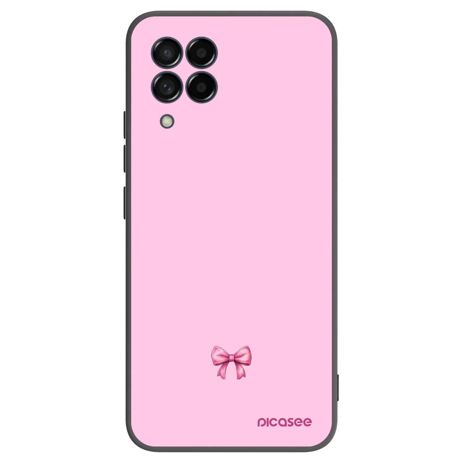 Picasee fekete szilikon tok az alábbi mobiltelefonokra Samsung Galaxy M53 5G - Blush bow