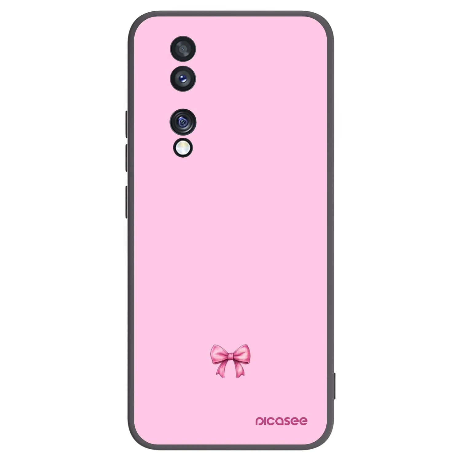Picasee fekete szilikon tok az alábbi mobiltelefonokra Honor 70 - Blush bow