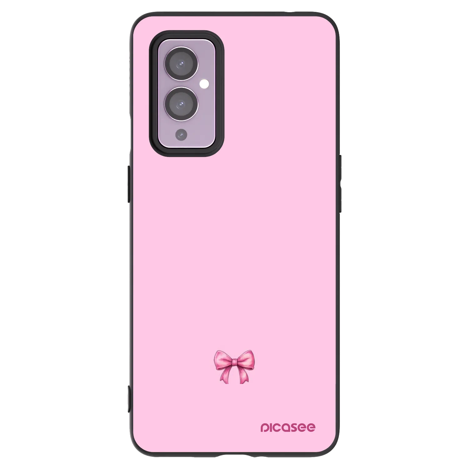 Picasee fekete szilikon tok az alábbi mobiltelefonokra OnePlus 9 - Blush bow