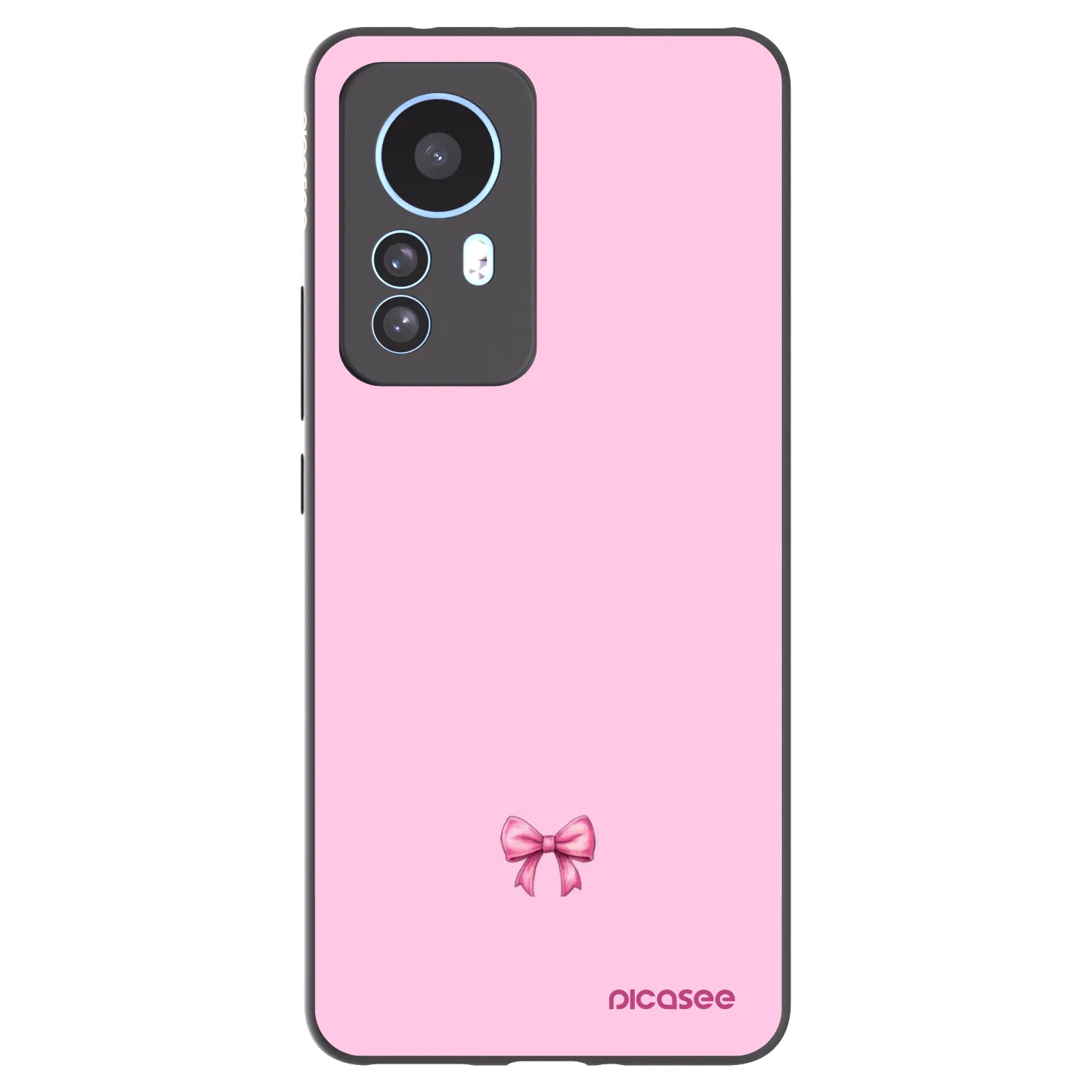 Picasee fekete szilikon tok az alábbi mobiltelefonokra Xiaomi 12T Pro - Blush bow