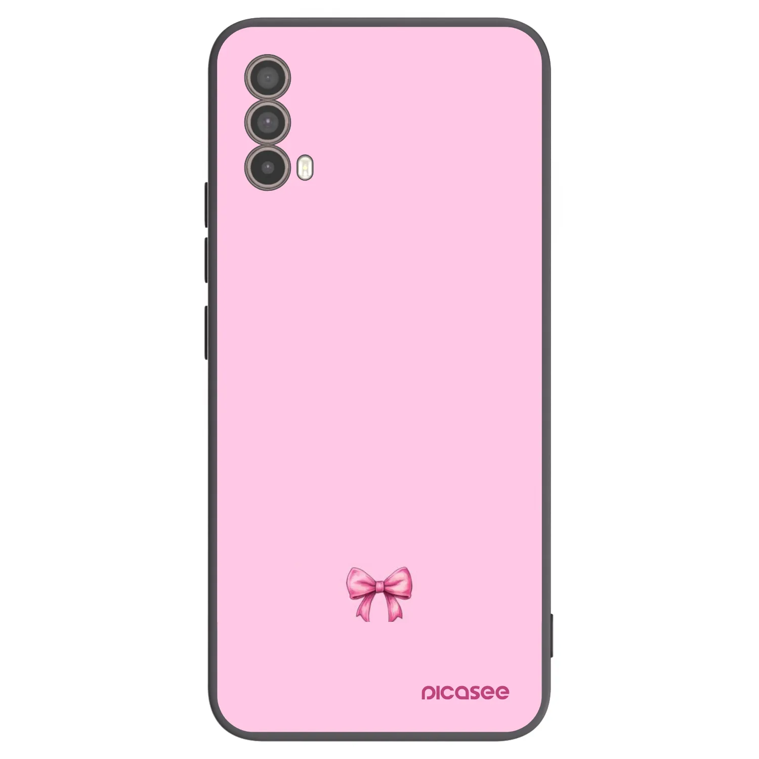 Picasee fekete szilikon tok az alábbi mobiltelefonokra Motorola Moto E40 - Blush bow