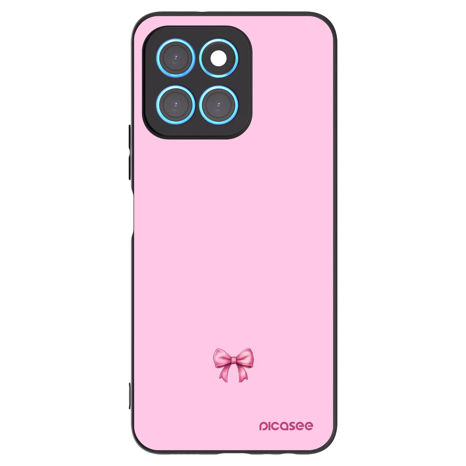 Picasee fekete szilikon tok az alábbi mobiltelefonokra Honor X6 - Blush bow