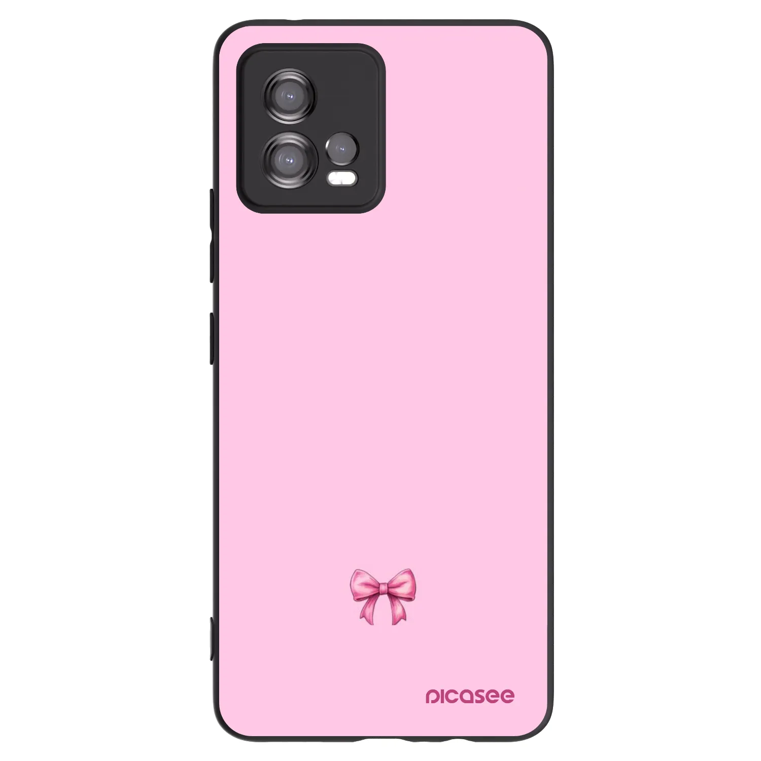 Picasee fekete szilikon tok az alábbi mobiltelefonokra Motorola Moto G72 - Blush bow