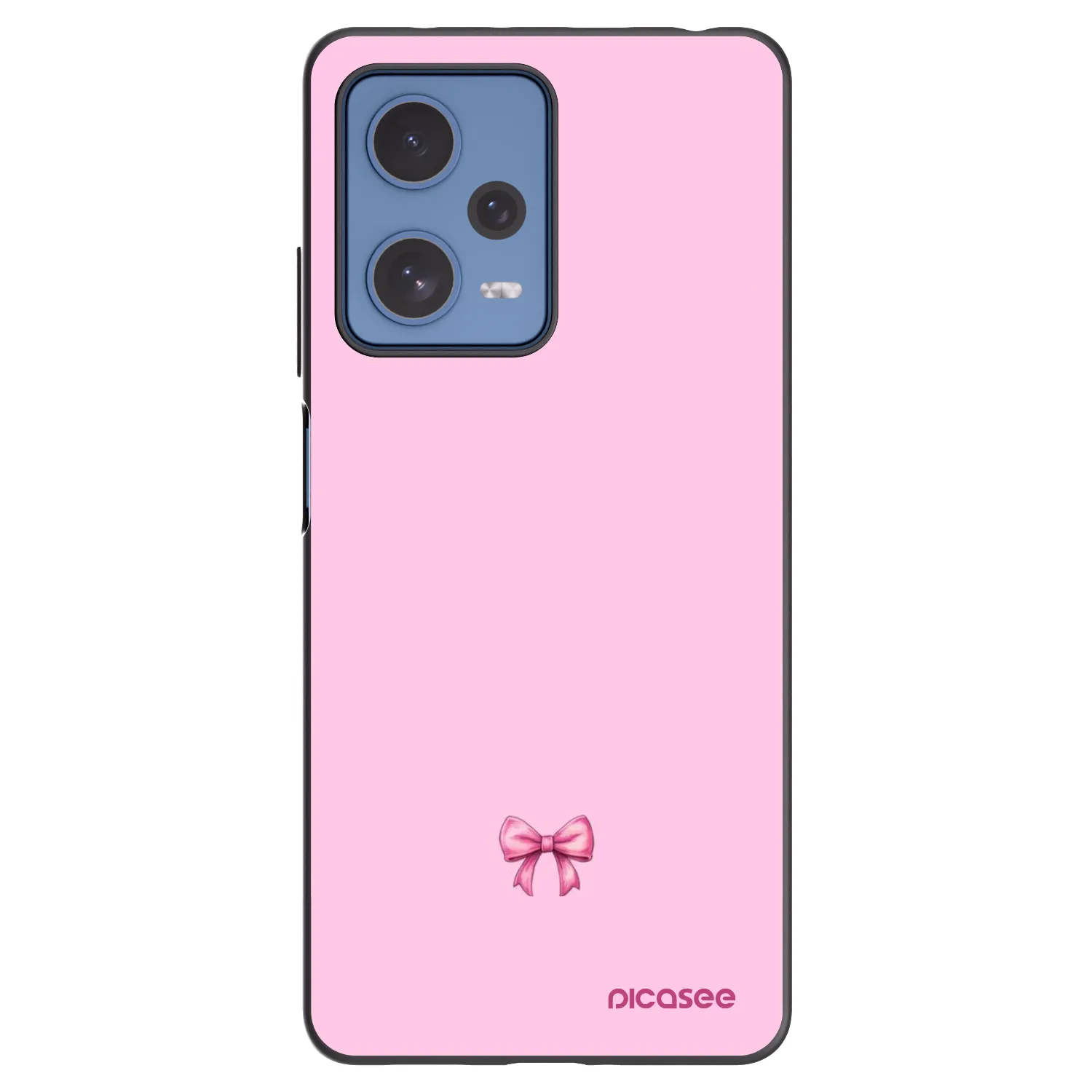 Picasee fekete szilikon tok az alábbi mobiltelefonokra Xiaomi Redmi Note 12 Pro 5G - Blush bow