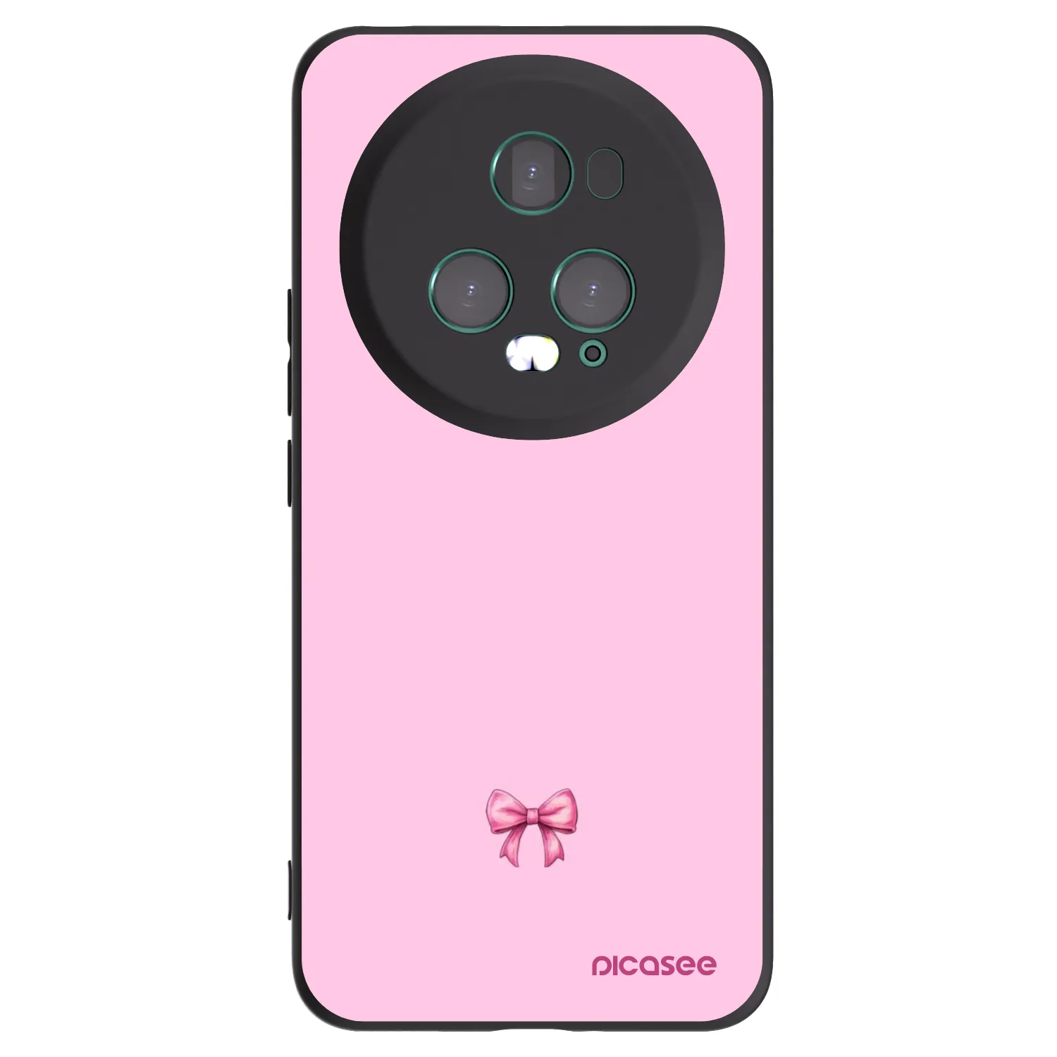 Picasee fekete szilikon tok az alábbi mobiltelefonokra Honor Magic5 Pro - Blush bow