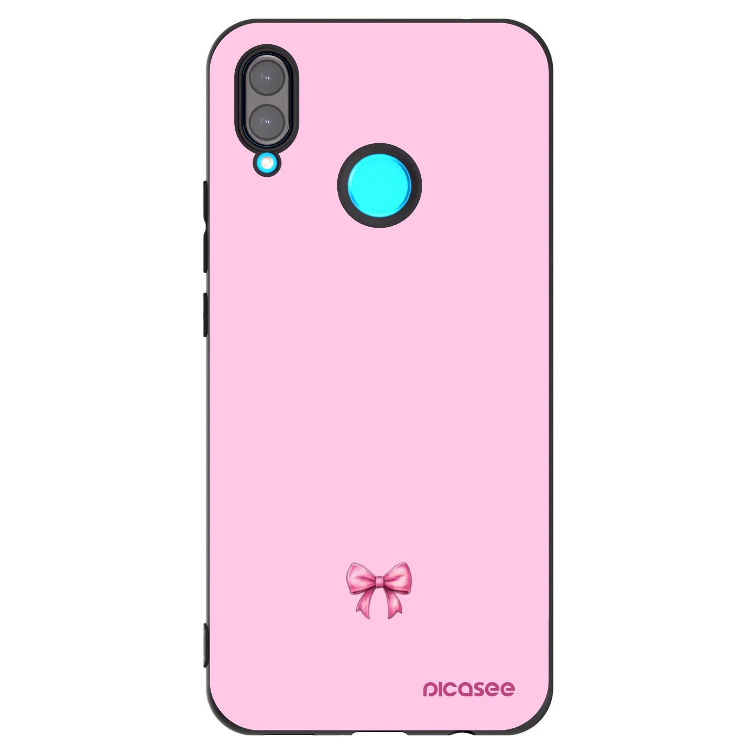 Picasee fekete szilikon tok az alábbi mobiltelefonokra Huawei Nova 3i - Blush bow