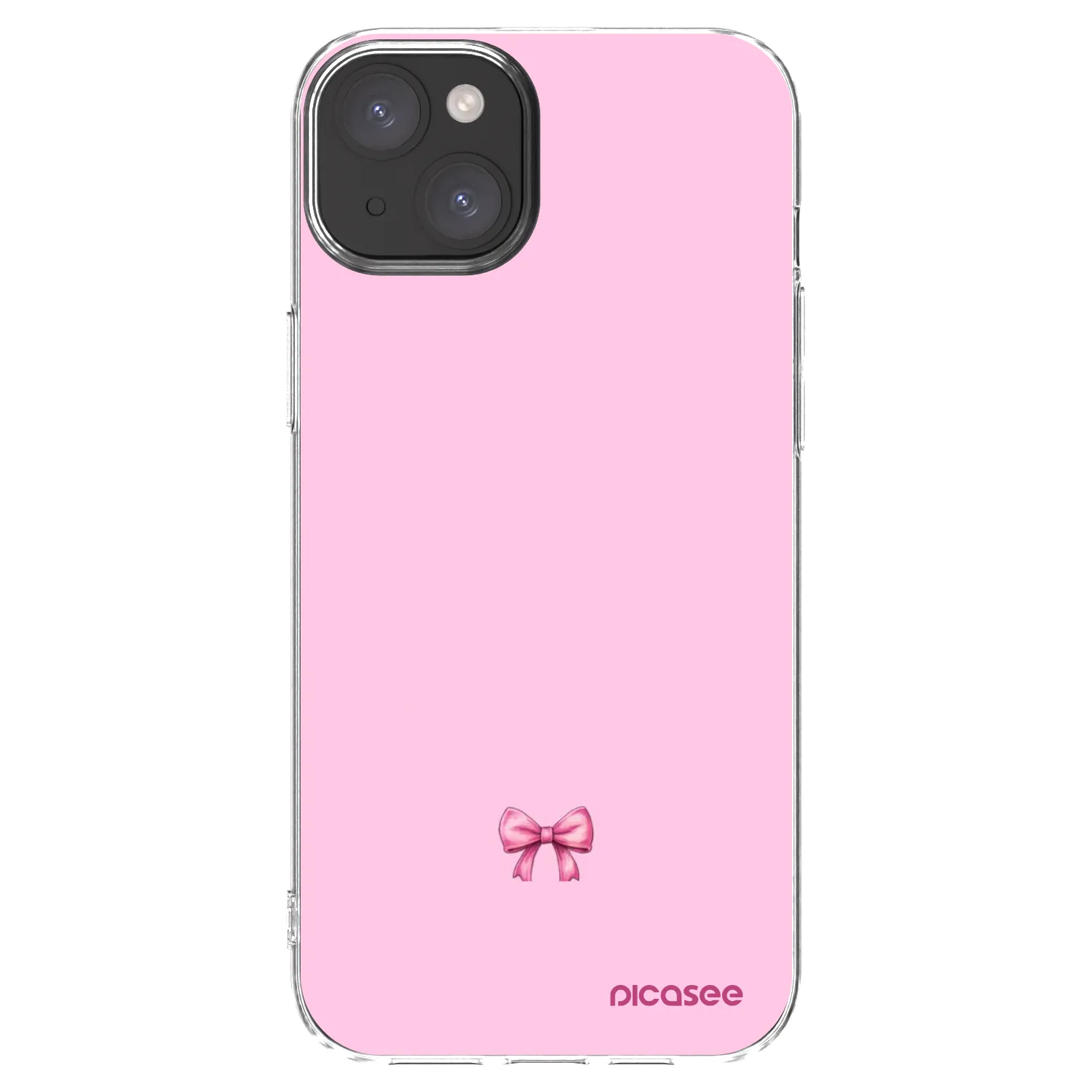 Picasee átlátszó szilikon tok az alábbi mobiltelefonokra Apple iPhone 15 Plus - Blush bow