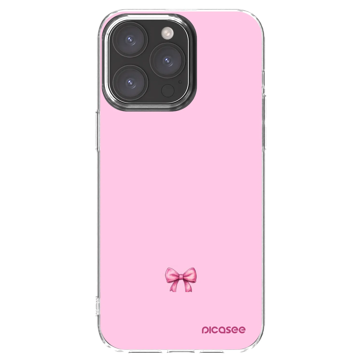Picasee átlátszó szilikon tok az alábbi mobiltelefonokra Apple iPhone 15 Pro Max - Blush bow