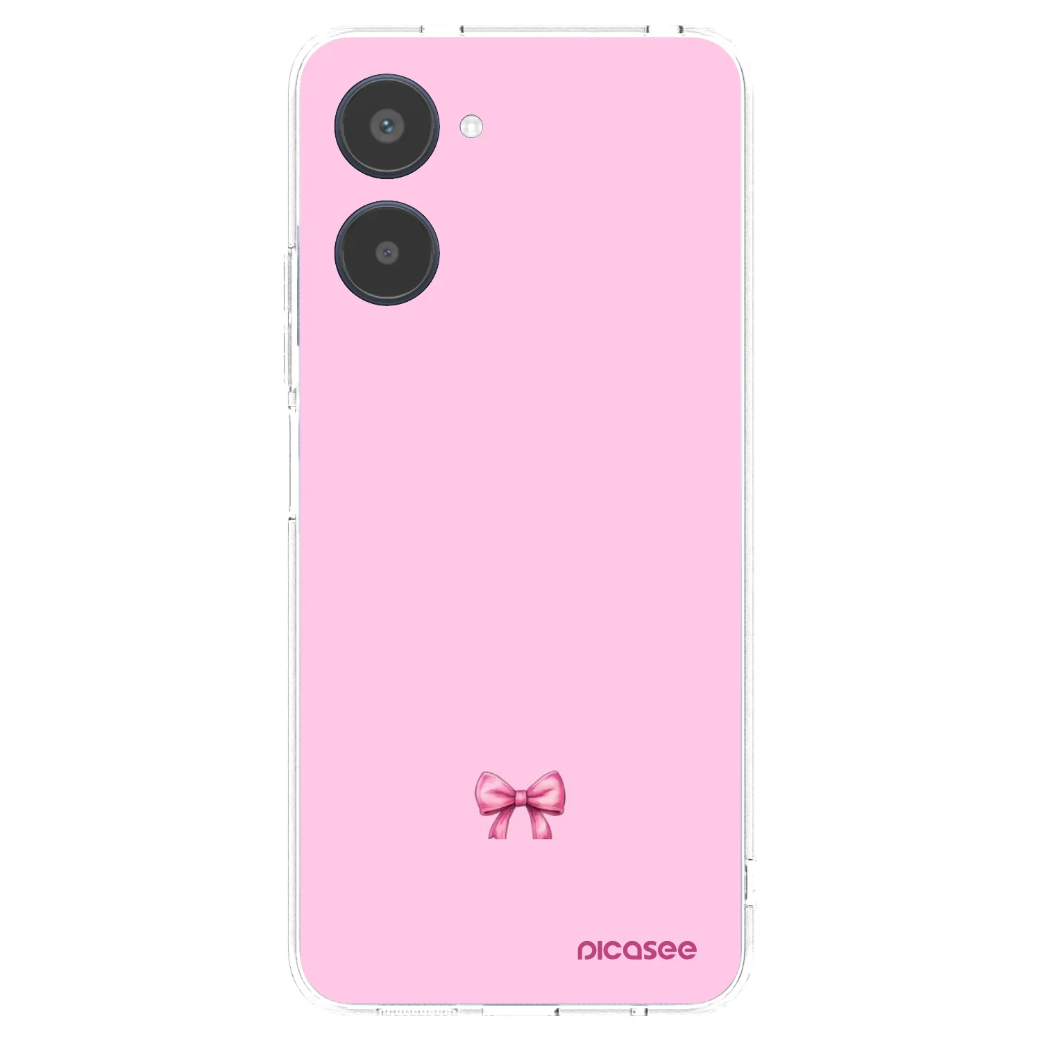 Picasee átlátszó szilikon tok az alábbi mobiltelefonokra Realme 10 4G - Blush bow