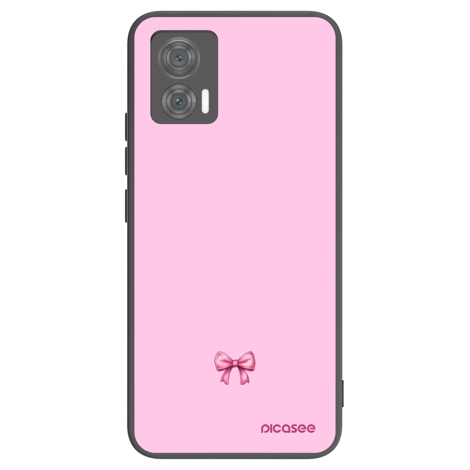Picasee fekete szilikon tok az alábbi mobiltelefonokra Motorola Edge 30 Neo - Blush bow
