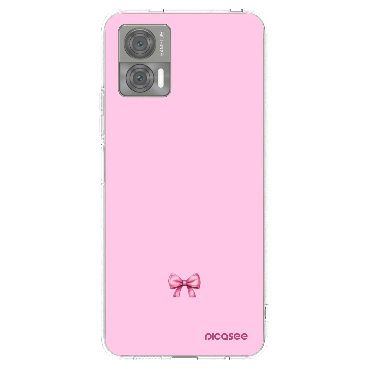 Picasee átlátszó szilikon tok az alábbi mobiltelefonokra Motorola Edge 30 Neo - Blush bow