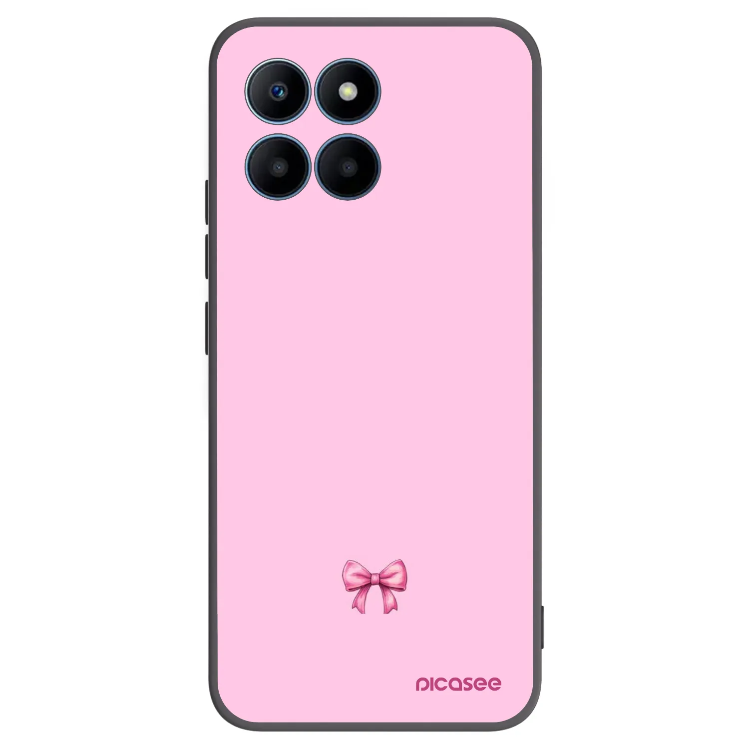 Picasee fekete szilikon tok az alábbi mobiltelefonokra Honor 70 Lite - Blush bow