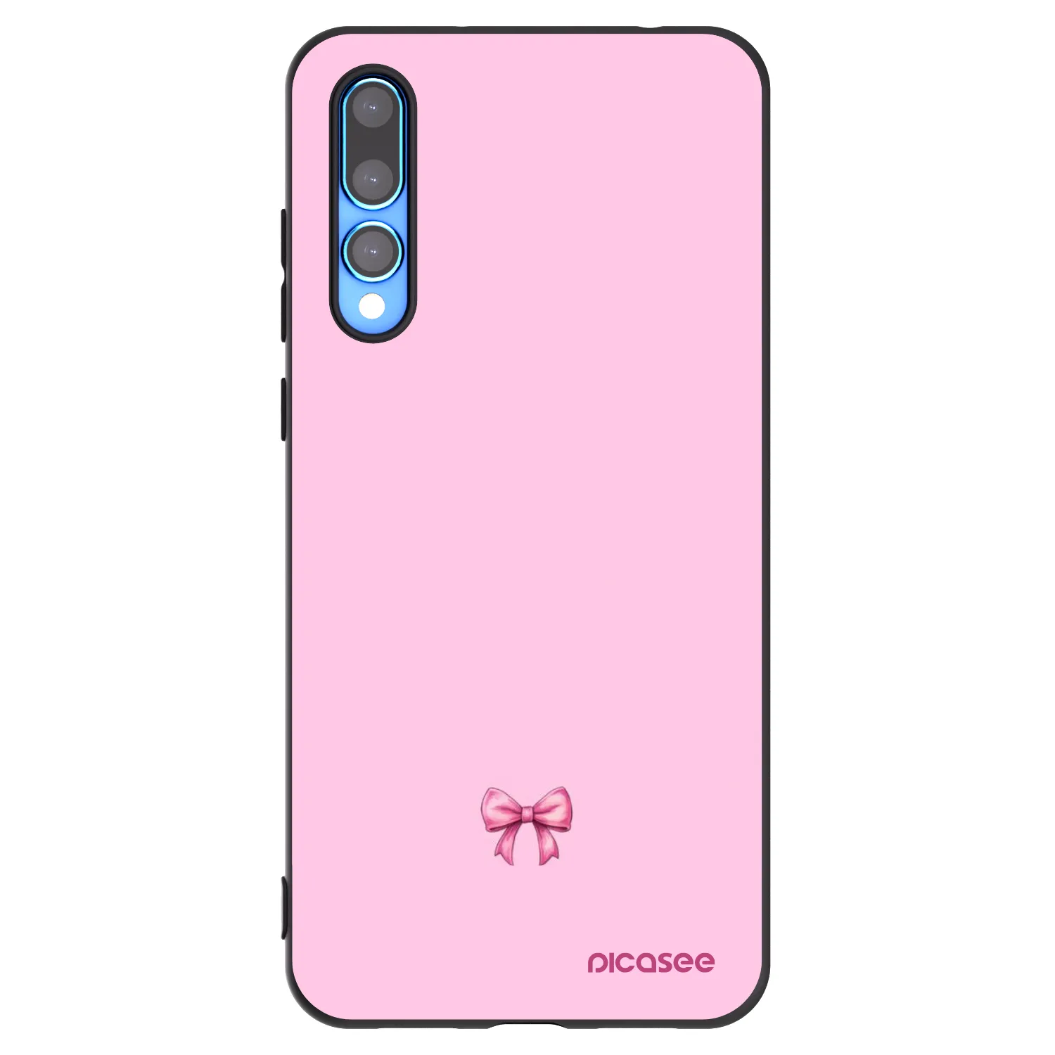 Picasee fekete szilikon tok az alábbi mobiltelefonokra Huawei P20 Pro - Blush bow