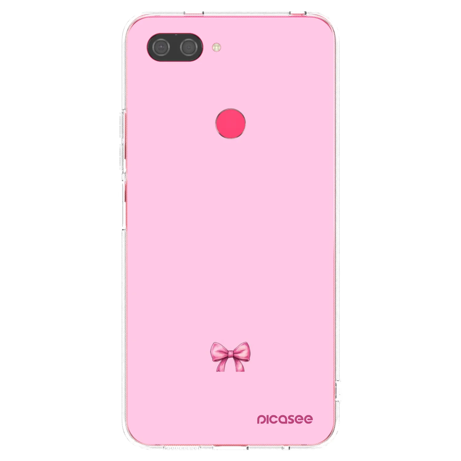 Picasee átlátszó szilikon tok az alábbi mobiltelefonokra Xiaomi Mi 8 Lite - Blush bow