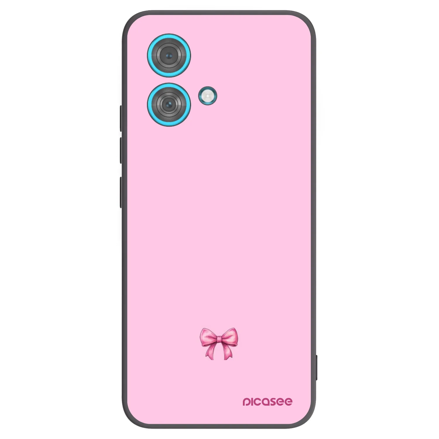 Picasee fekete szilikon tok az alábbi mobiltelefonokra Motorola Edge 40 Neo - Blush bow
