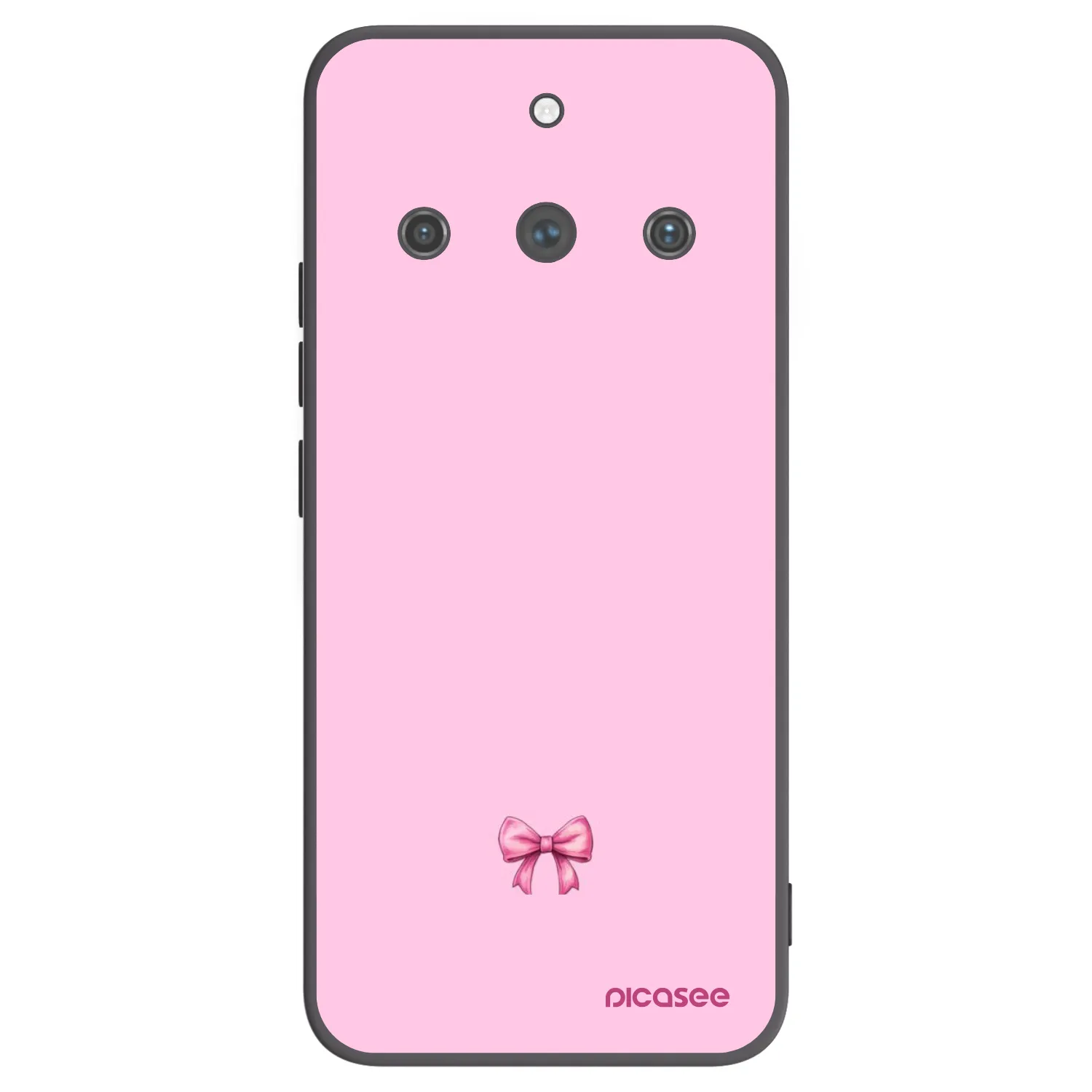 Picasee fekete szilikon tok az alábbi mobiltelefonokra Realme 11 Pro+ - Blush bow