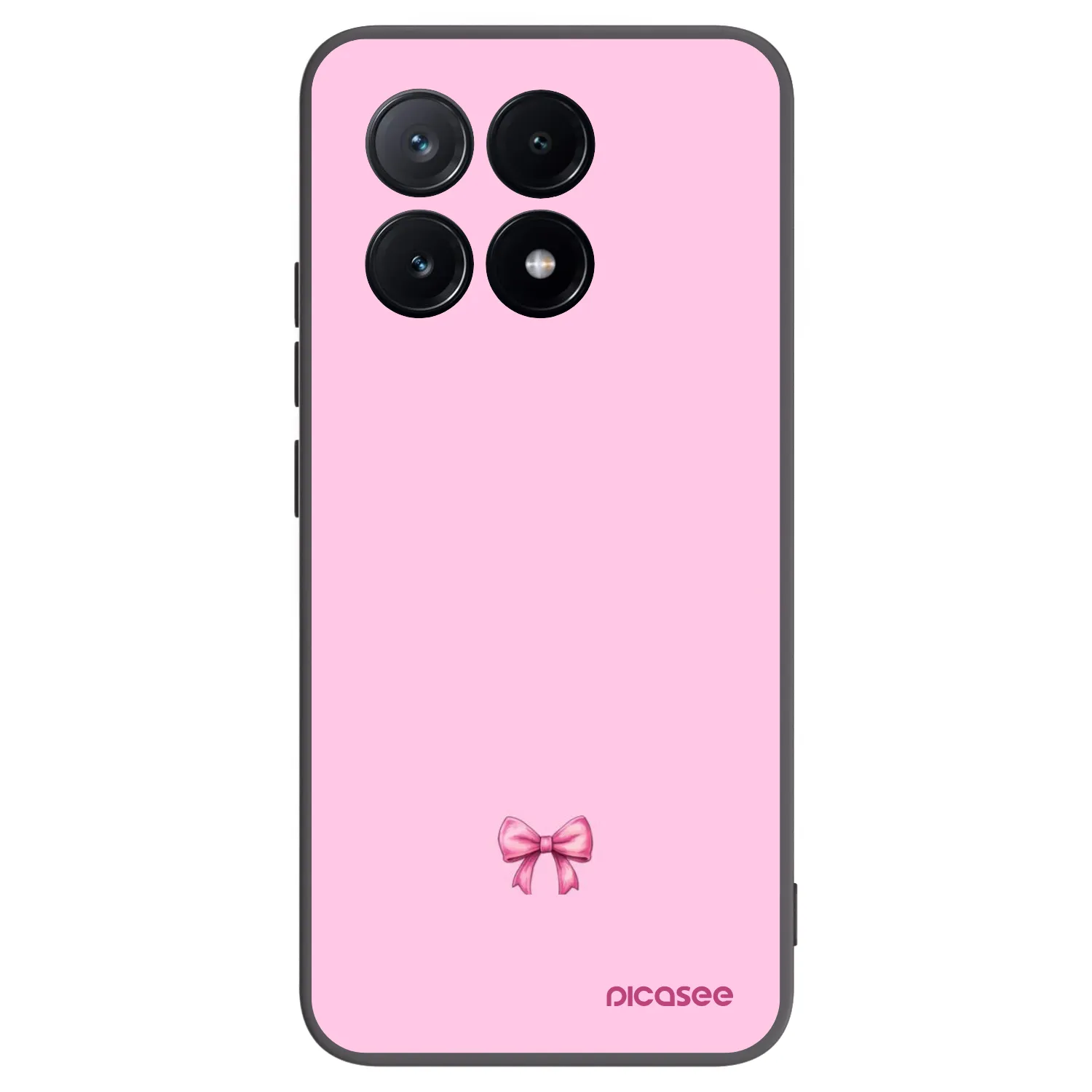 Picasee fekete szilikon tok az alábbi mobiltelefonokra Xiaomi Poco X6 Pro - Blush bow