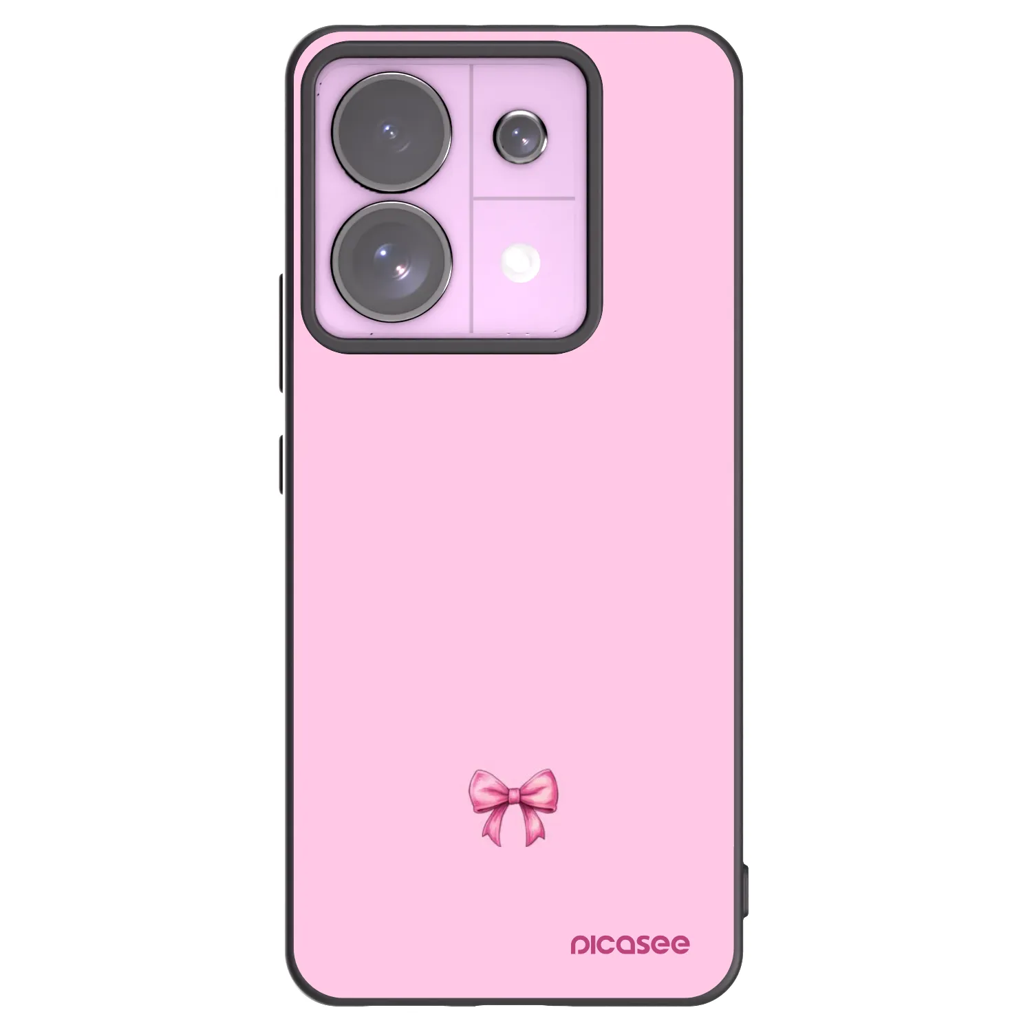 Picasee fekete szilikon tok az alábbi mobiltelefonokra Xiaomi Redmi Note 13 Pro 5G - Blush bow