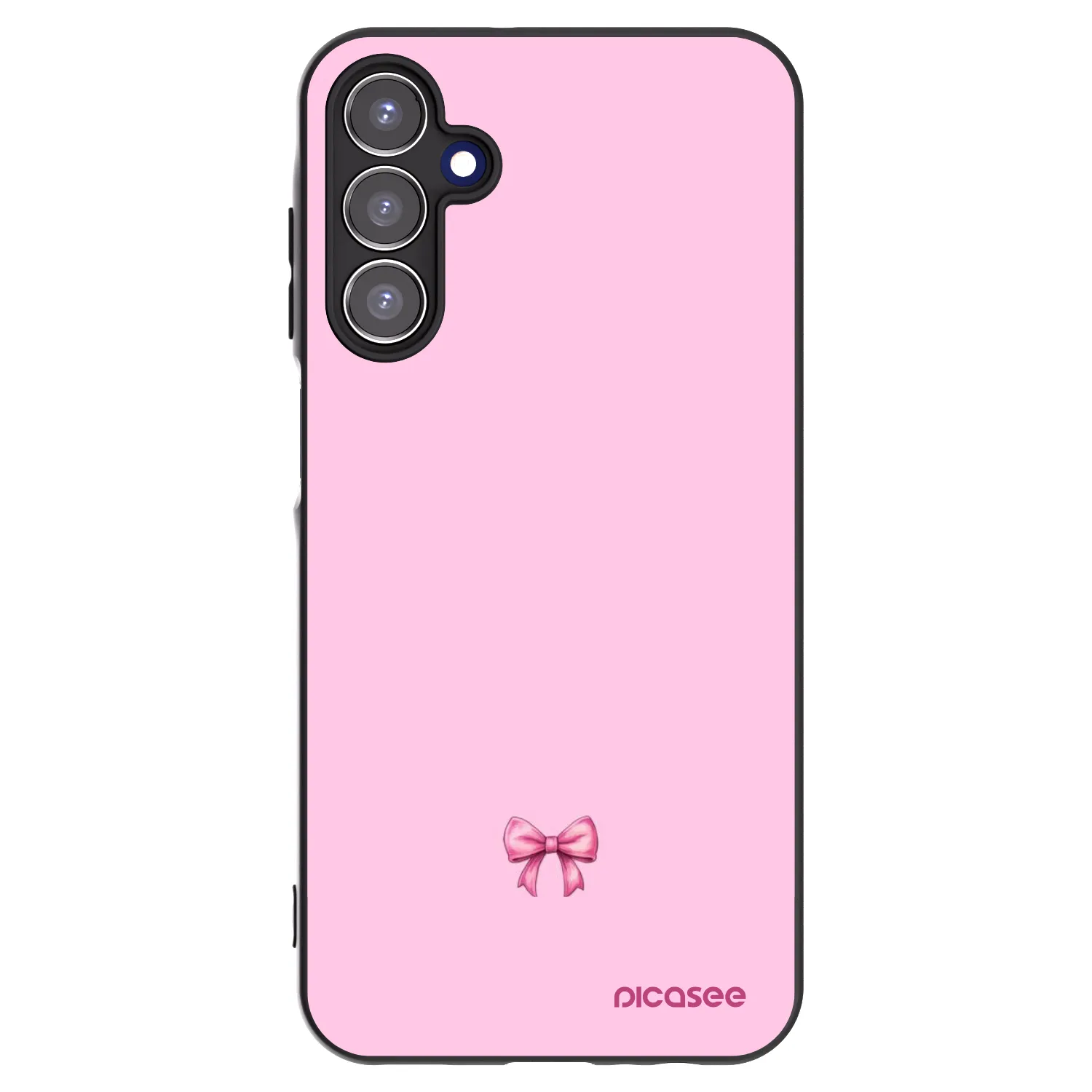 Picasee fekete szilikon tok az alábbi mobiltelefonokra Samsung Galaxy A15 A156B 5G - Blush bow