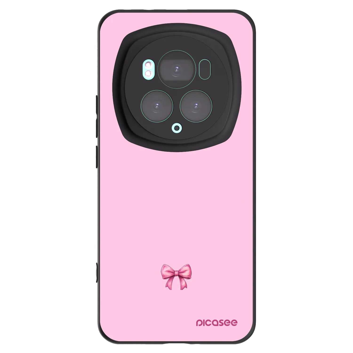 Picasee fekete szilikon tok az alábbi mobiltelefonokra Honor Magic6 Pro - Blush bow
