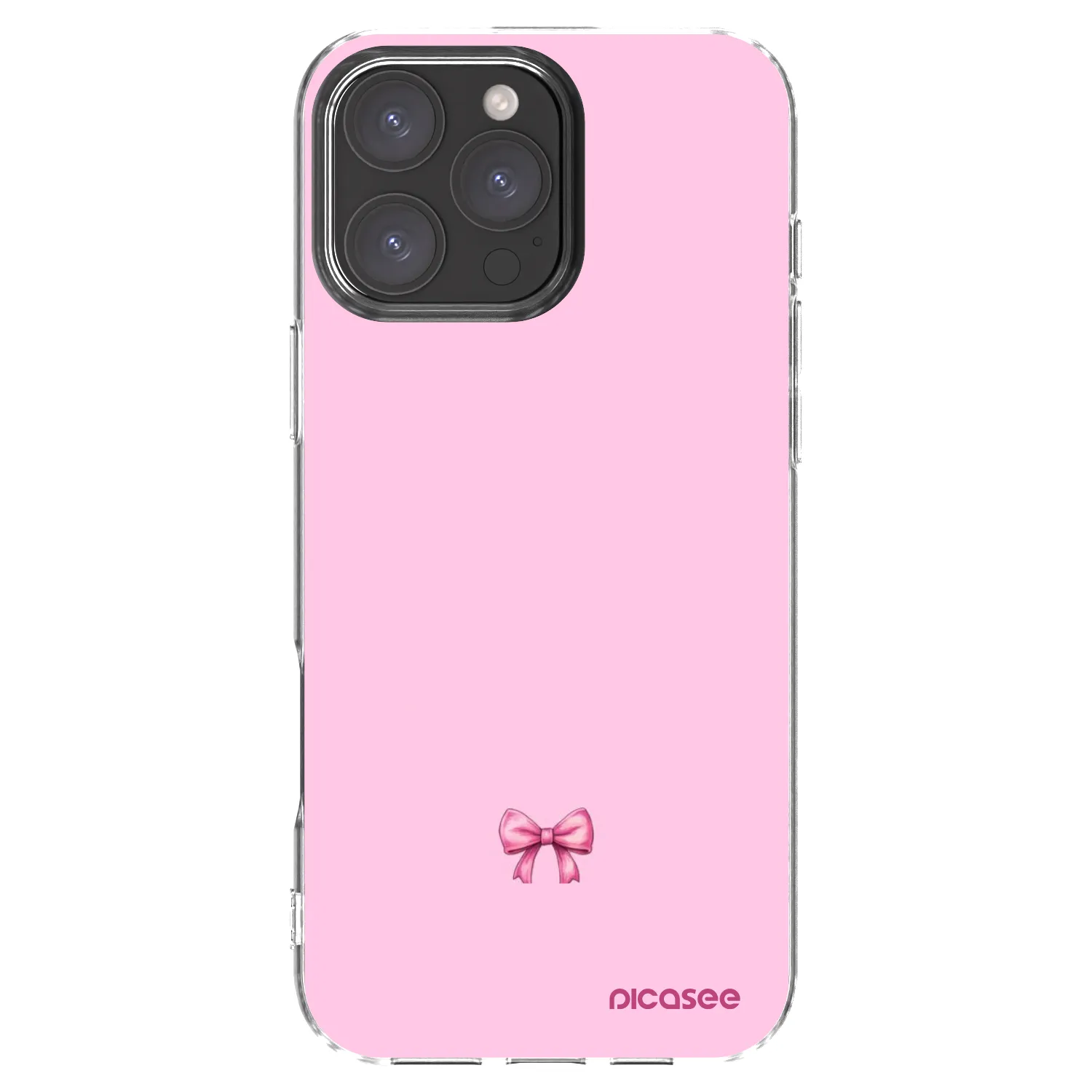 Picasee átlátszó szilikon tok az alábbi mobiltelefonokra Apple iPhone 16 Pro Max - Blush bow