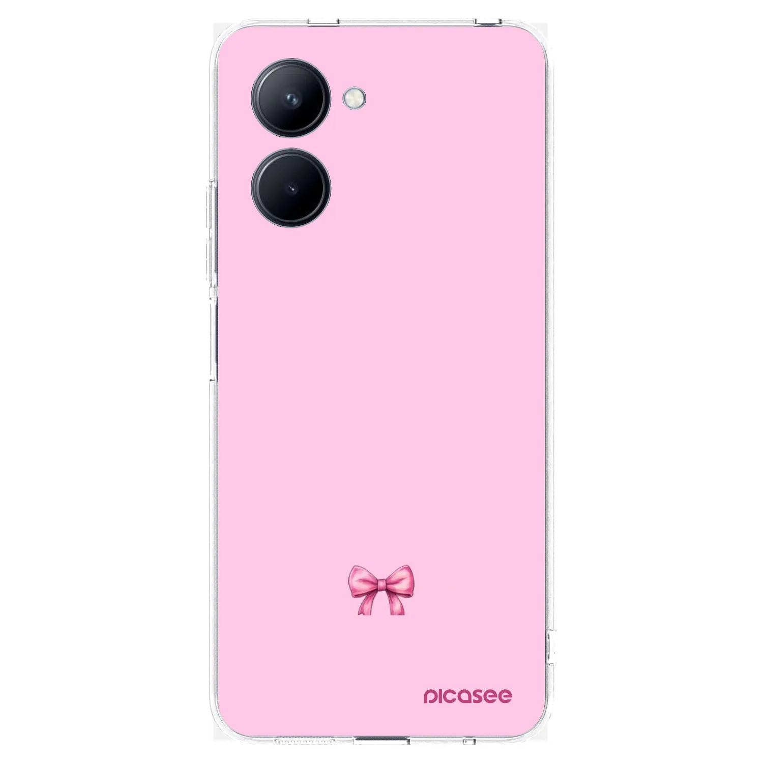 Picasee átlátszó szilikon tok az alábbi mobiltelefonokra Realme C33 (2023) - Blush bow