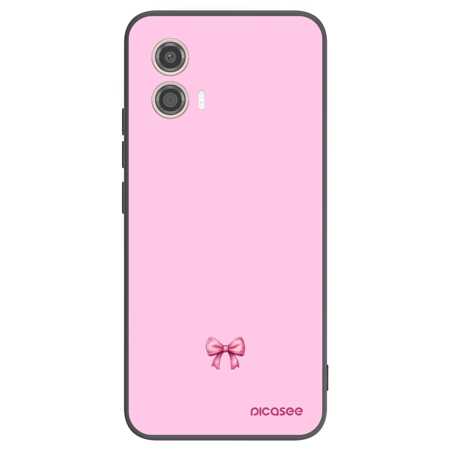 Picasee fekete szilikon tok az alábbi mobiltelefonokra Motorola Moto G53 5G - Blush bow