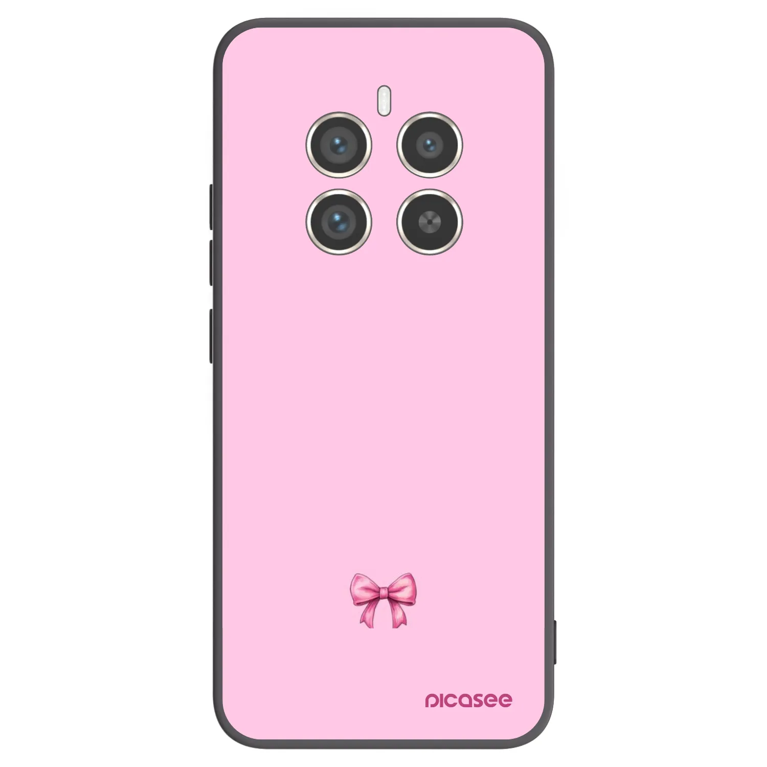 Picasee fekete szilikon tok az alábbi mobiltelefonokra Realme 12 Pro 5G - Blush bow