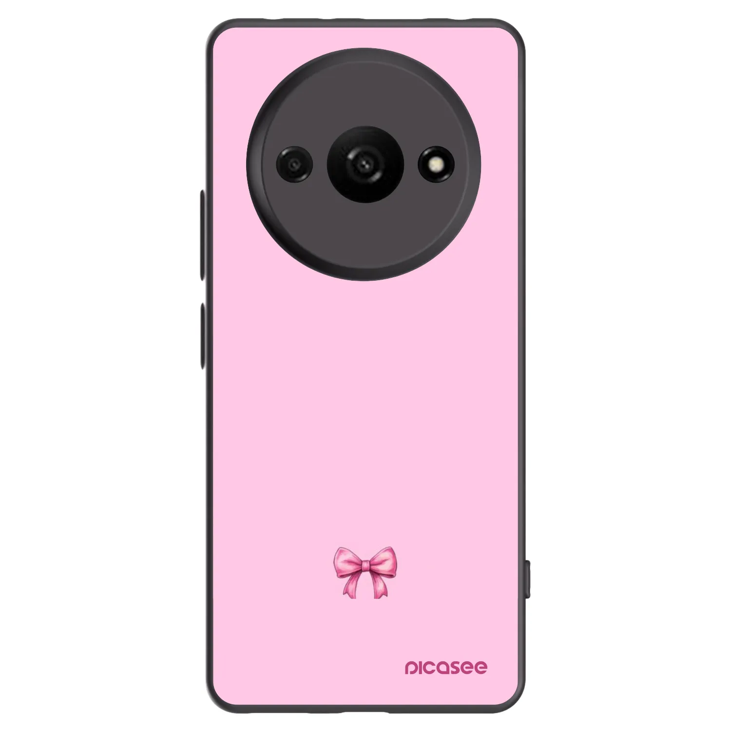 Picasee fekete szilikon tok az alábbi mobiltelefonokra Xiaomi Redmi A3 - Blush bow