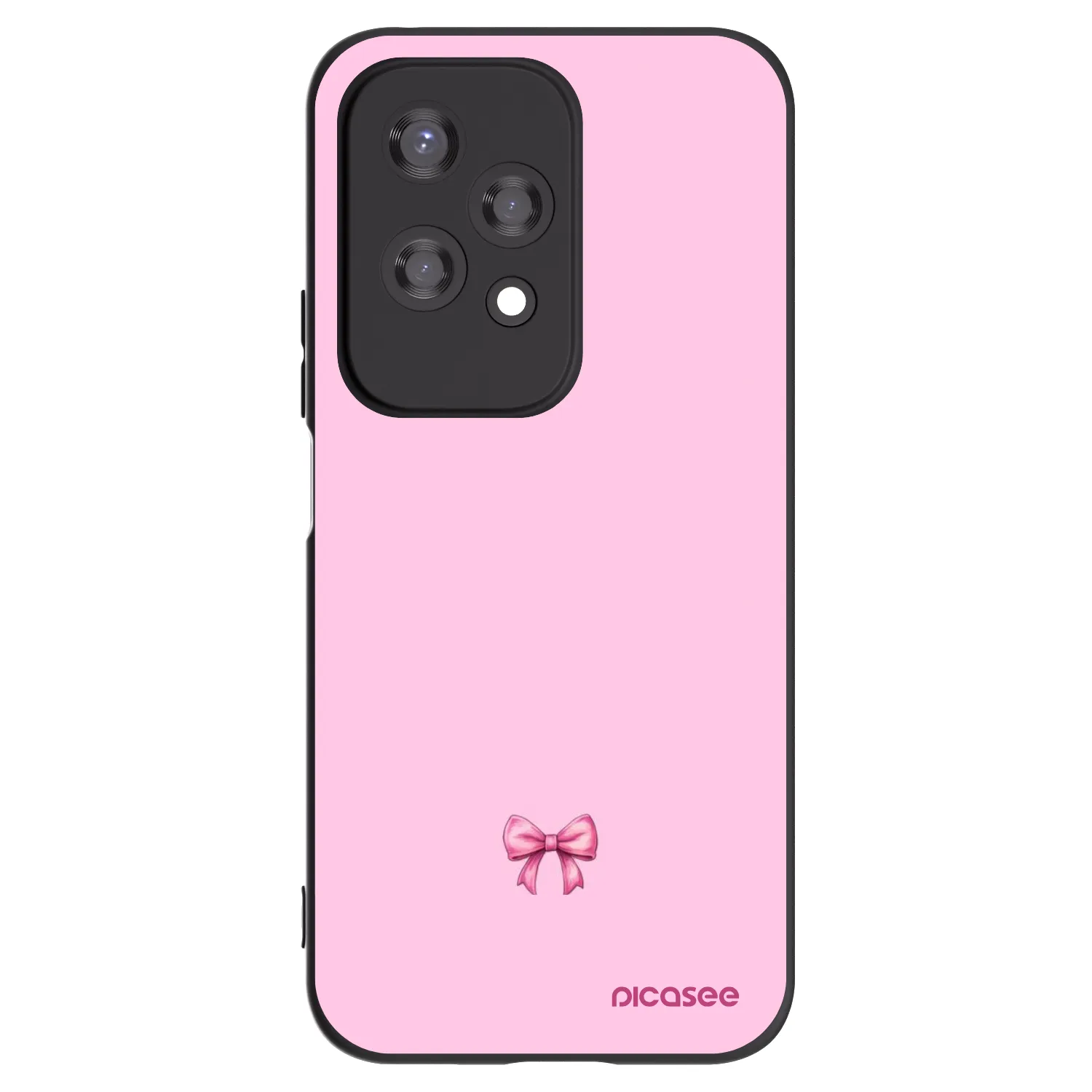 Picasee fekete szilikon tok az alábbi mobiltelefonokra Honor 200 Lite - Blush bow